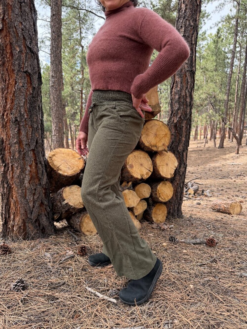 Green Drawstring Medium Via Jay Pants